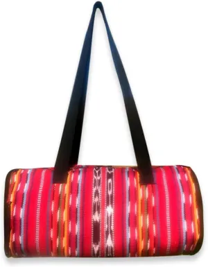 Handmade Guatemalan Carry-On Duffel Bags (Tribal Red, Small)