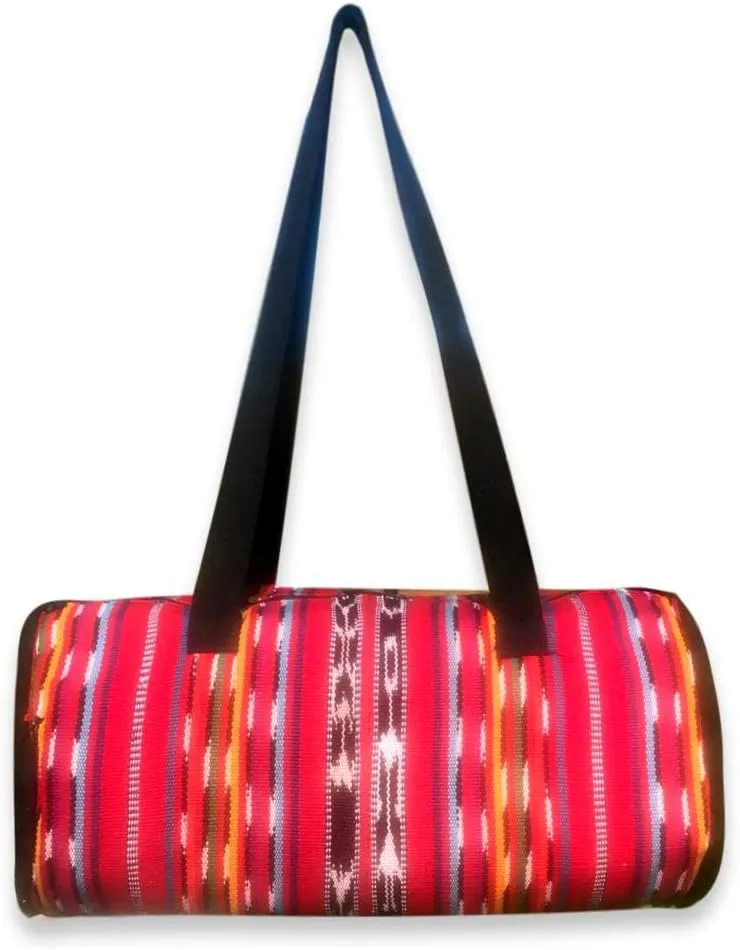 Handmade Guatemalan Carry-On Duffel Bags (Tribal Red, Small)
