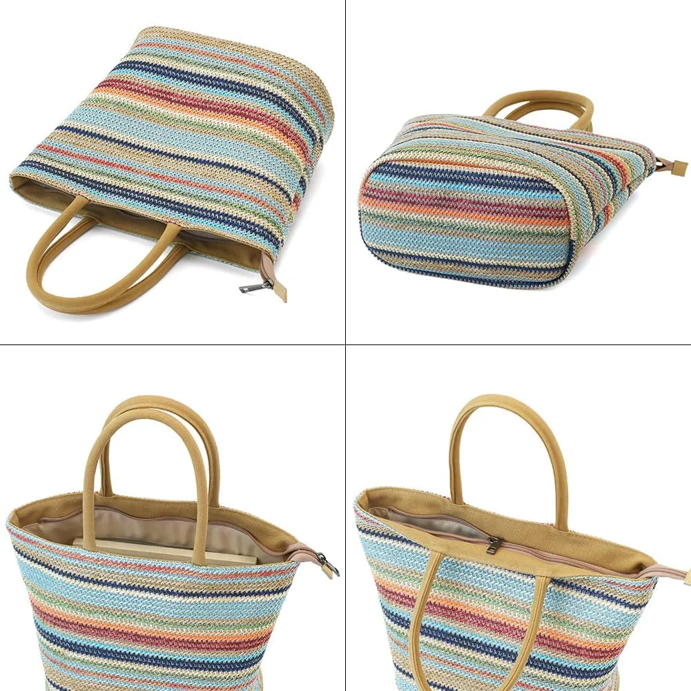 Handmade Straw Tote Bag for Women