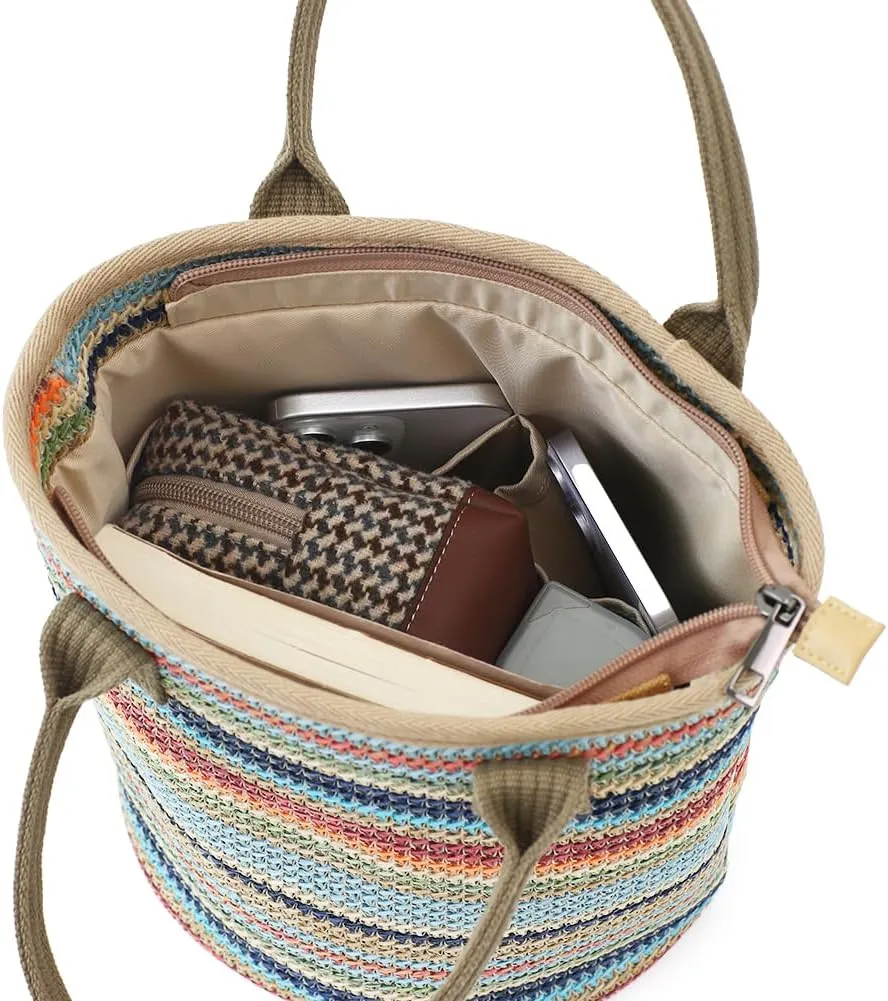 Handmade Straw Tote Bag for Women