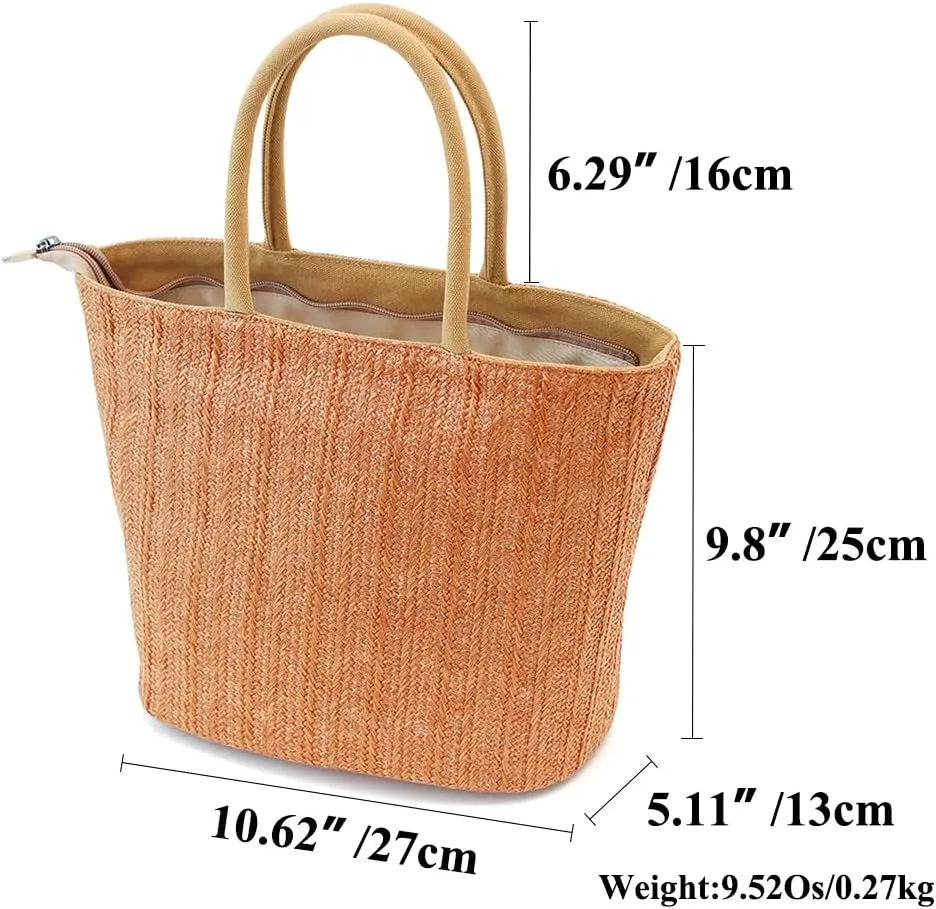Handmade Straw Tote Bag for Women