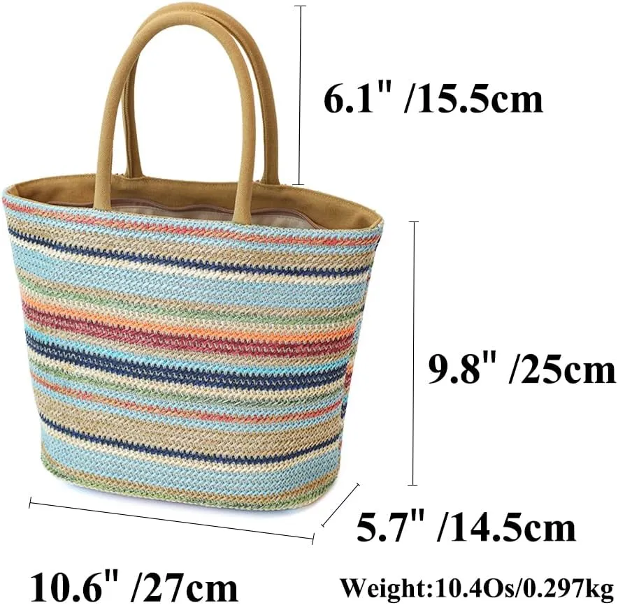 Handmade Straw Tote Bag for Women