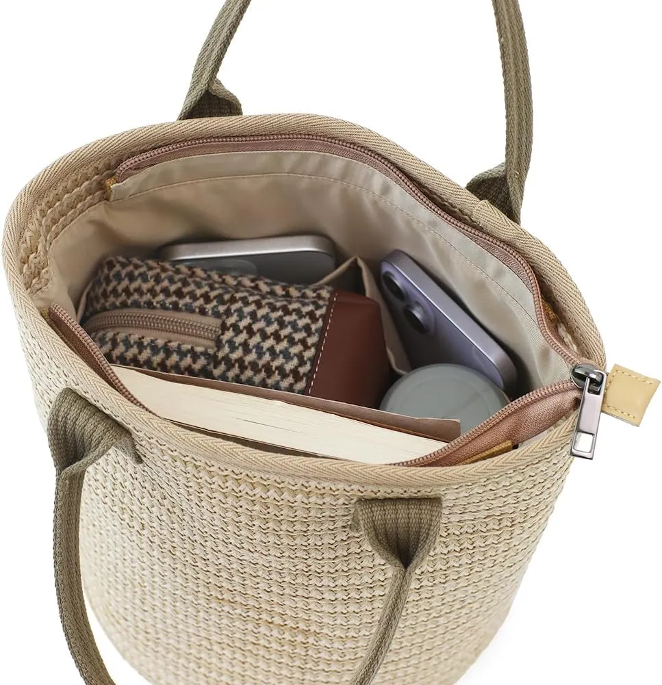 Handmade Straw Tote Bag for Women