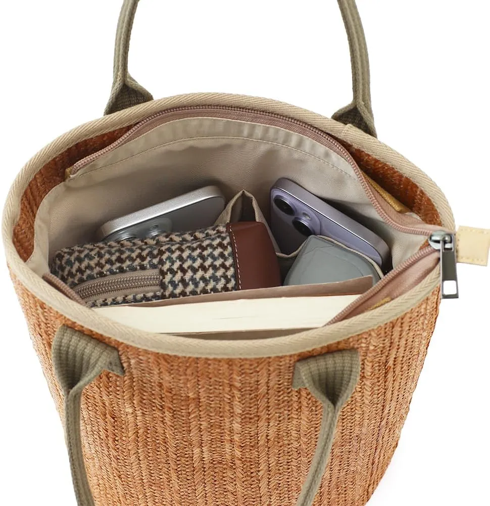 Handmade Straw Tote Bag for Women