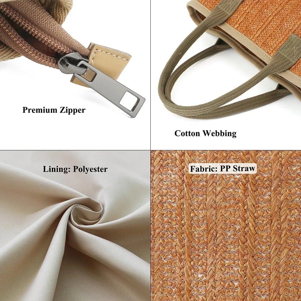 Handmade Straw Tote Bag for Women