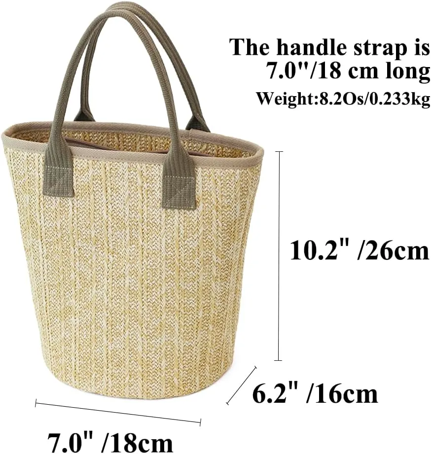 Handmade Straw Tote Bag for Women