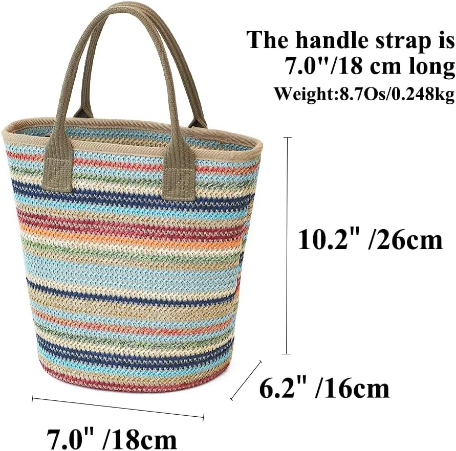 Handmade Straw Tote Bag for Women