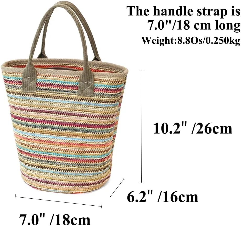 Handmade Straw Tote Bag for Women