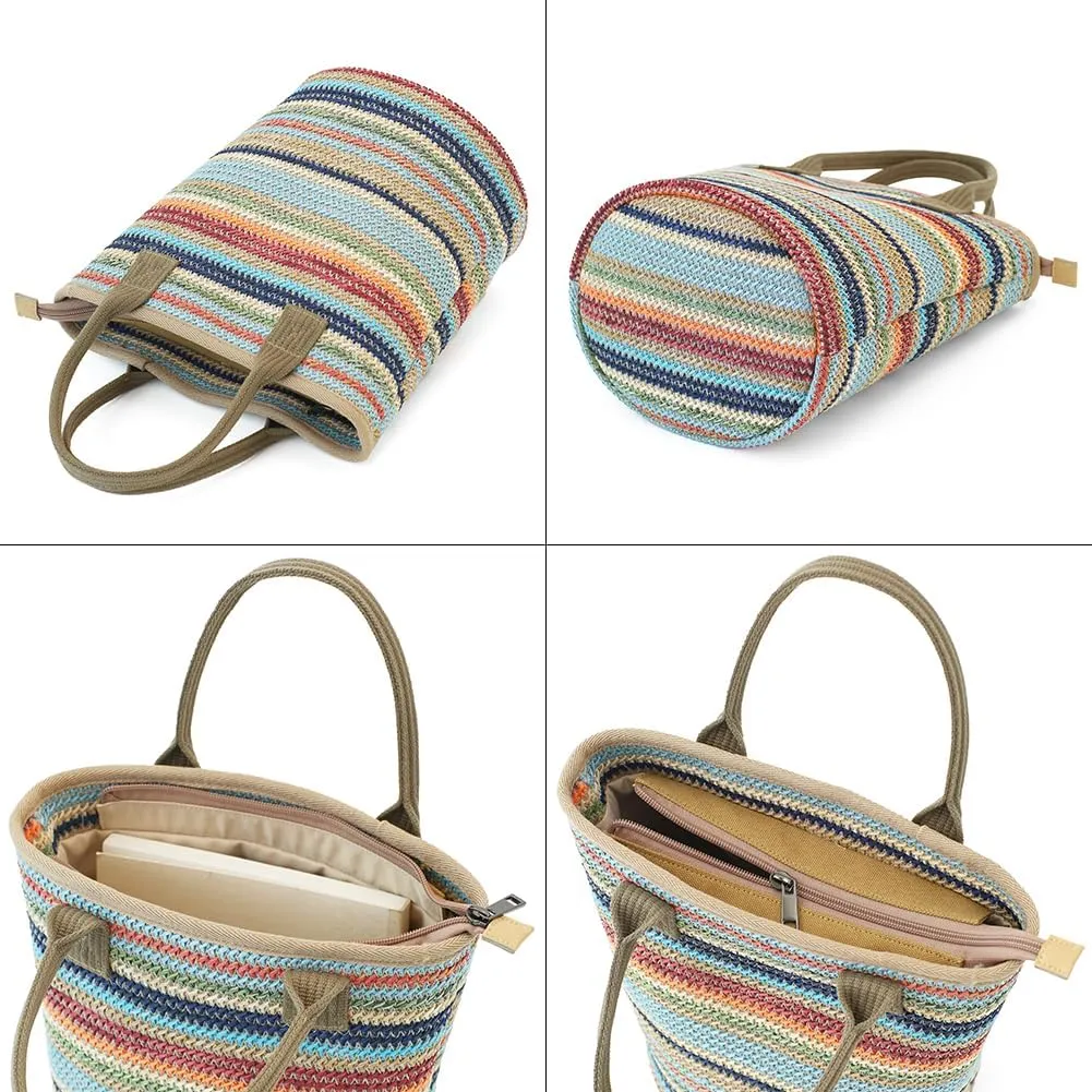 Handmade Straw Tote Bag for Women
