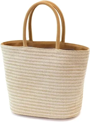 Handmade Straw Tote Bag for Women