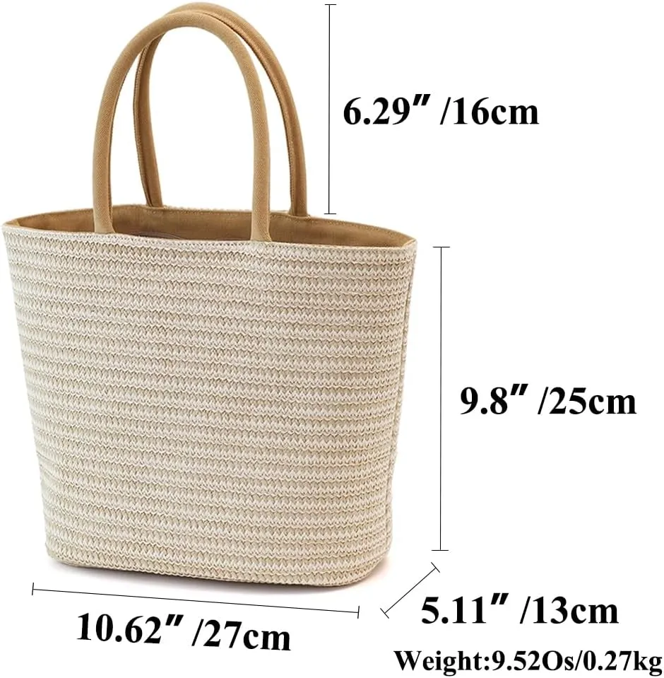 Handmade Straw Tote Bag for Women