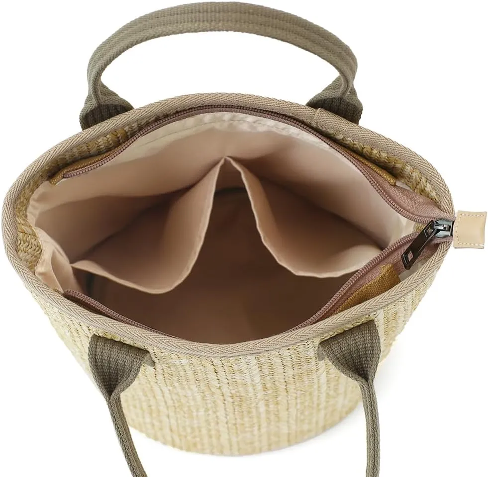 Handmade Straw Tote Bag for Women