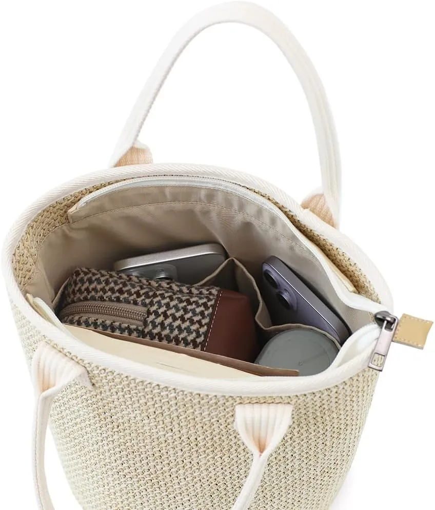 Handmade Straw Tote Bag for Women
