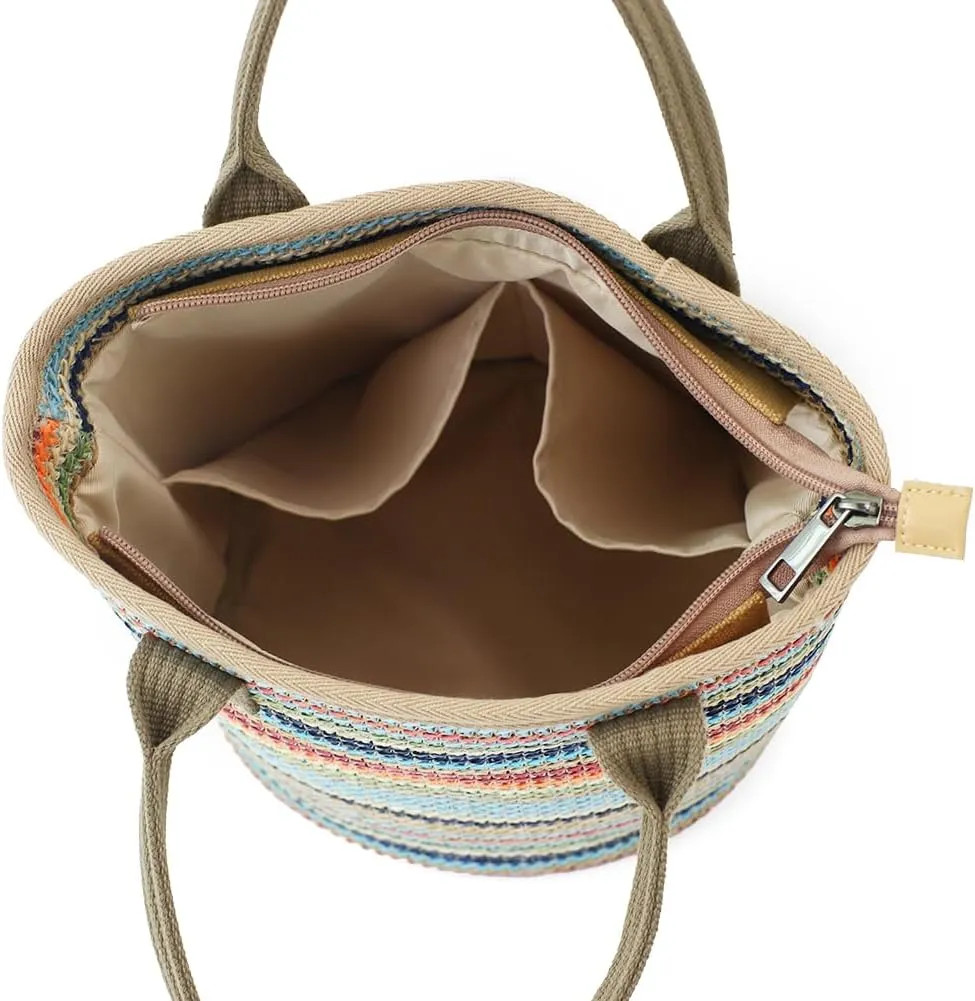 Handmade Straw Tote Bag for Women