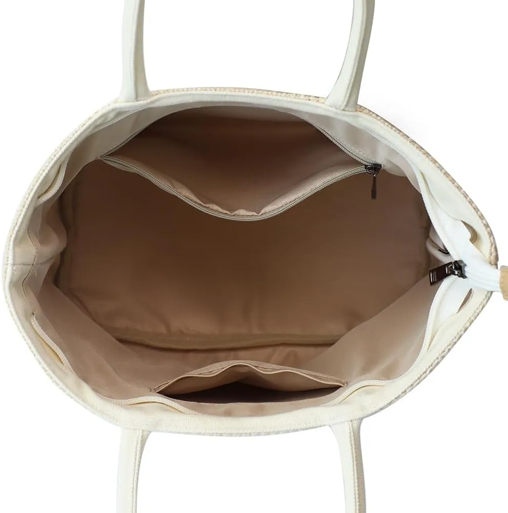 Handmade Straw Tote Bag for Women