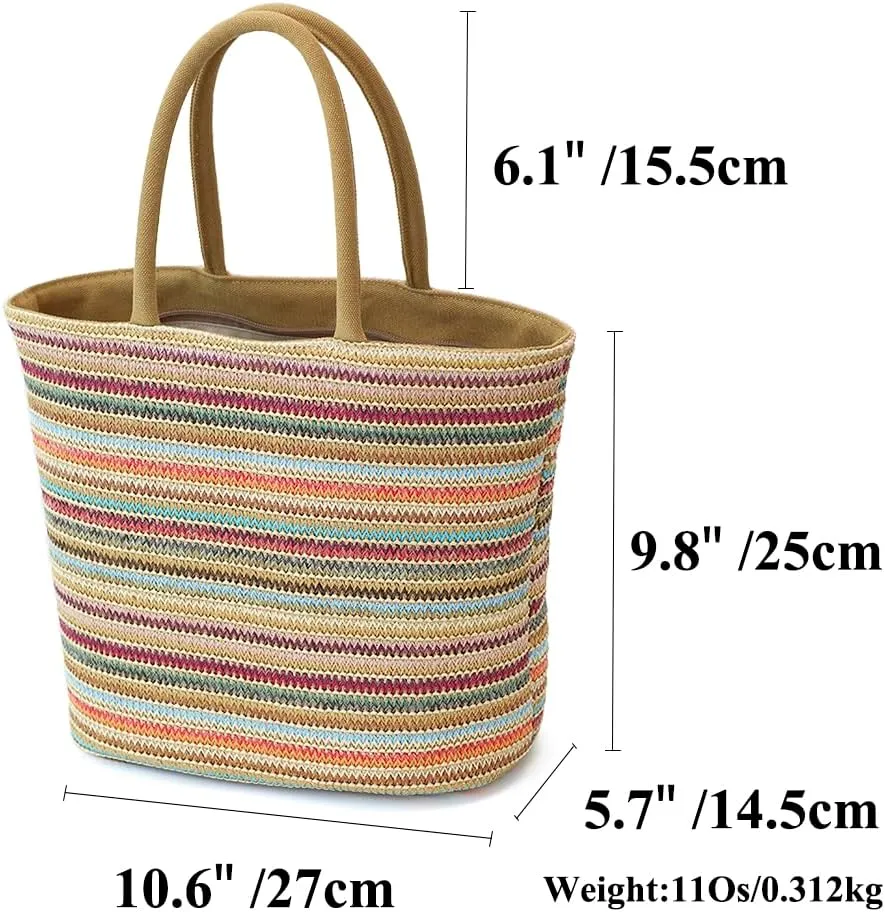 Handmade Straw Tote Bag for Women