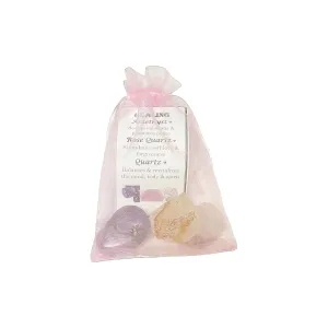 Handmade with Love Healing Gemstone Bag (Healing (Amethyst, Rose Quartz, and Quartz))