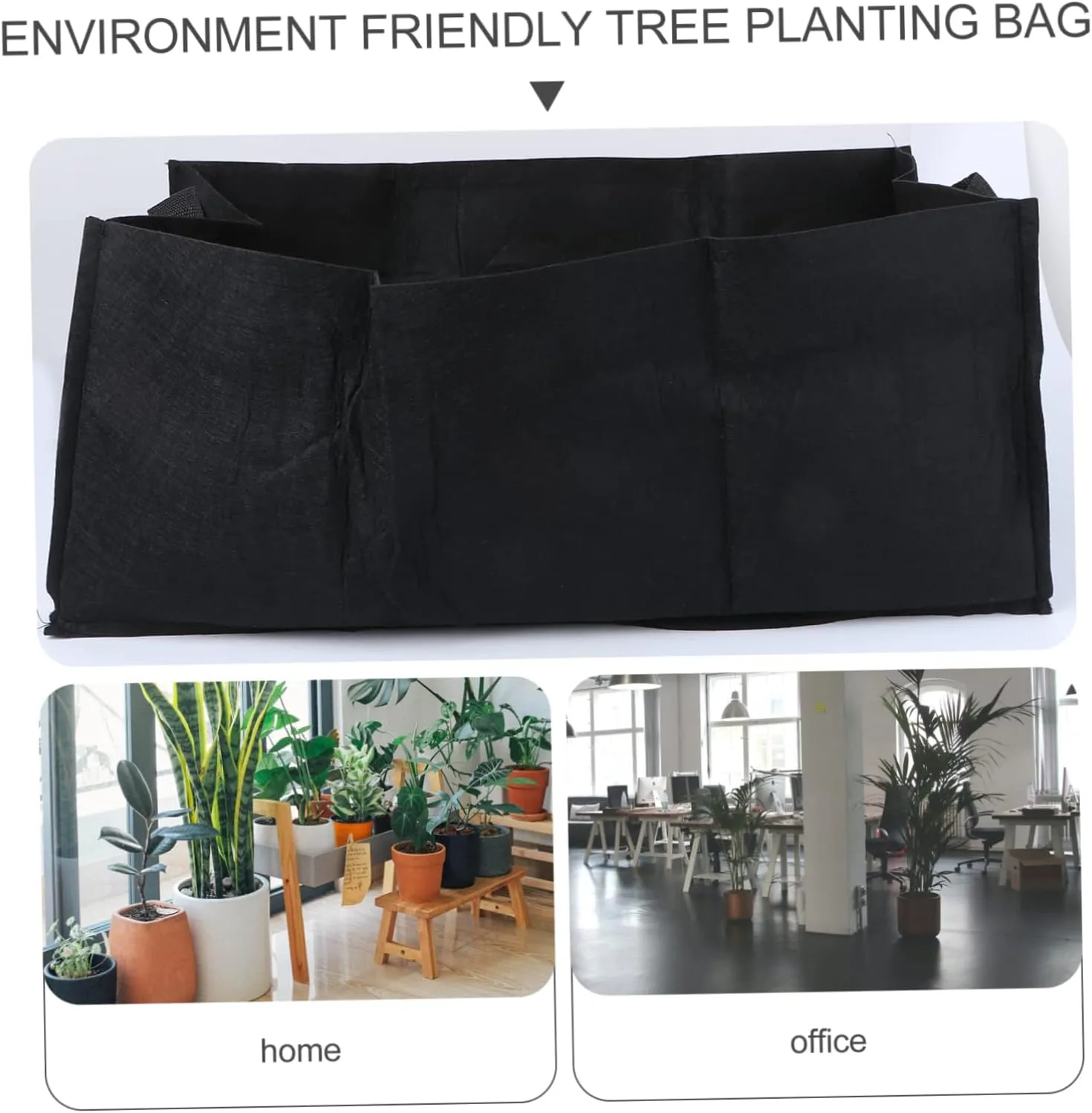 Happyyami Plant Growing Bag Set 6 Pack Fabric Pots Drainage Gallon Planting Bag for Raised Beds