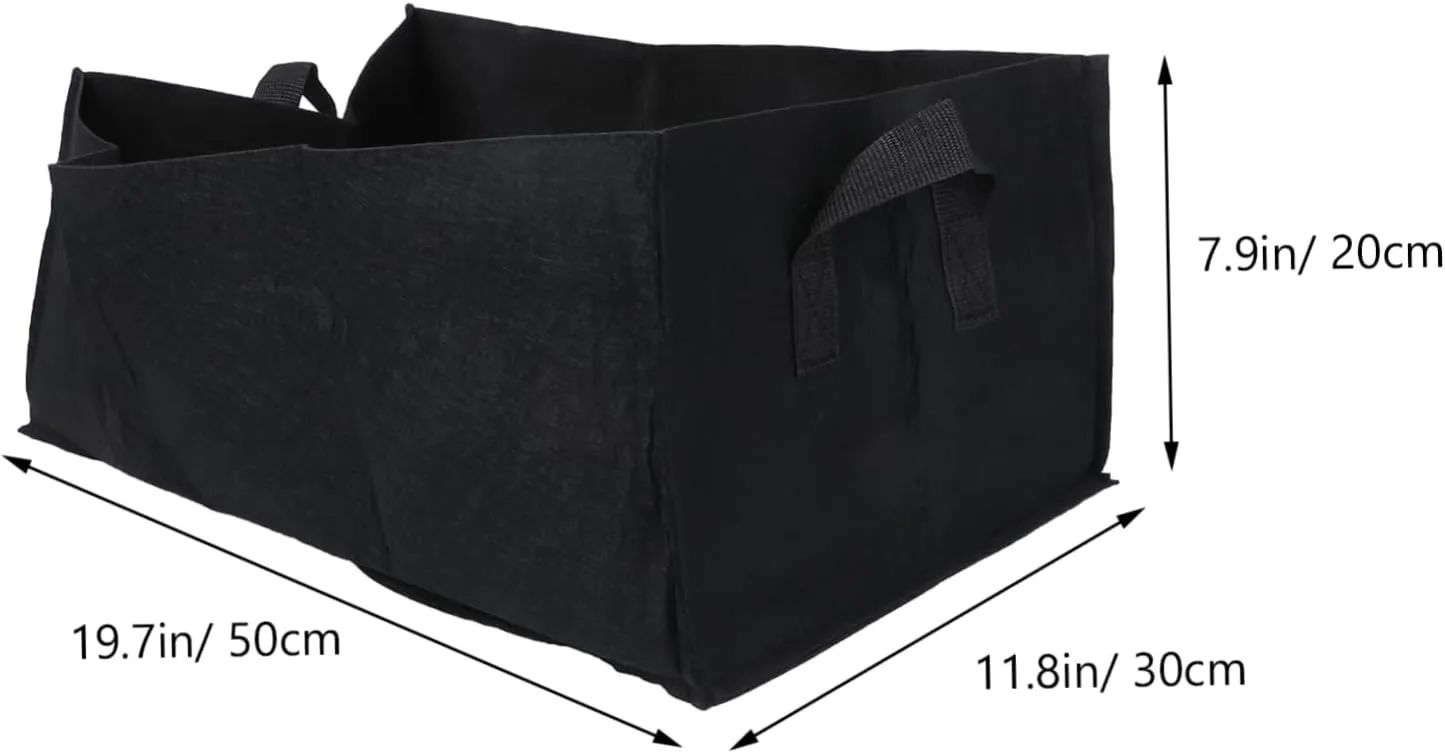 Happyyami Plant Growing Bag Set 6 Pack Fabric Pots Drainage Gallon Planting Bag for Raised Beds