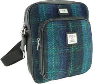 Harris Tweed 'Tay' Man Bag in Macleod Tartan