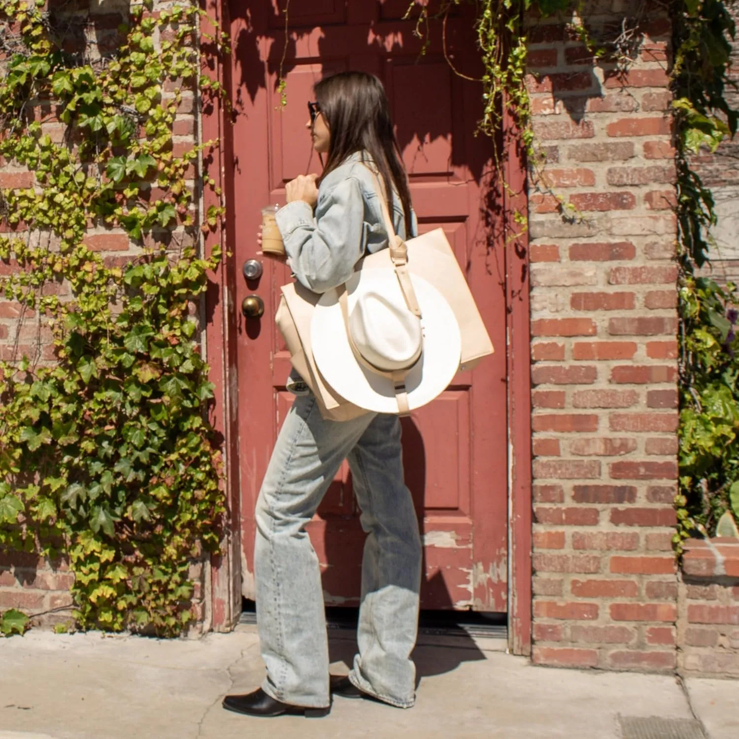 Hat Holder for Travel- Stylish Durable Travel Accessory Designed for Purses, Totes, Bags, Backpacks, Luggage & More | Fits Multiple Hats and Cowboy Hats with Thick or Curved Brims