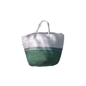 Health Peace Handmade Vegan Economical Sisal Straw Tote Bag, Market Grocery Shopping Bags with Handles and Button Closure, Large Straw Shoulder Purse, Gift for Her, Suitable for Travel