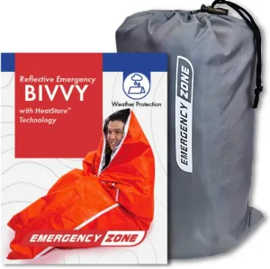 Heatstore Emergency Sleeping Bag for Survival | Lightweight, Durable, and Weather-Resistant Emergency Bivvy | Protects from Elements and Retains Heat