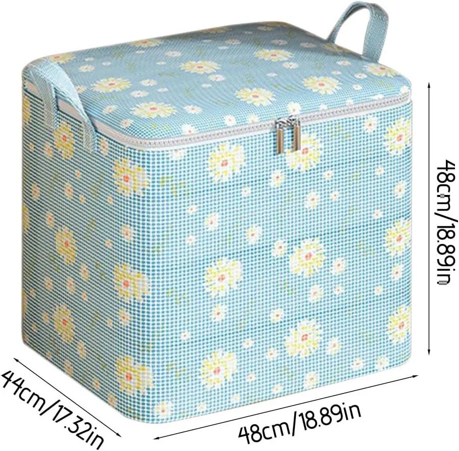 Heavy Duty Storage - Extra Large Storage Bags with Reinforced Handles Clothes Tote Bag Thickened Double Zipper for Space Saving Travel