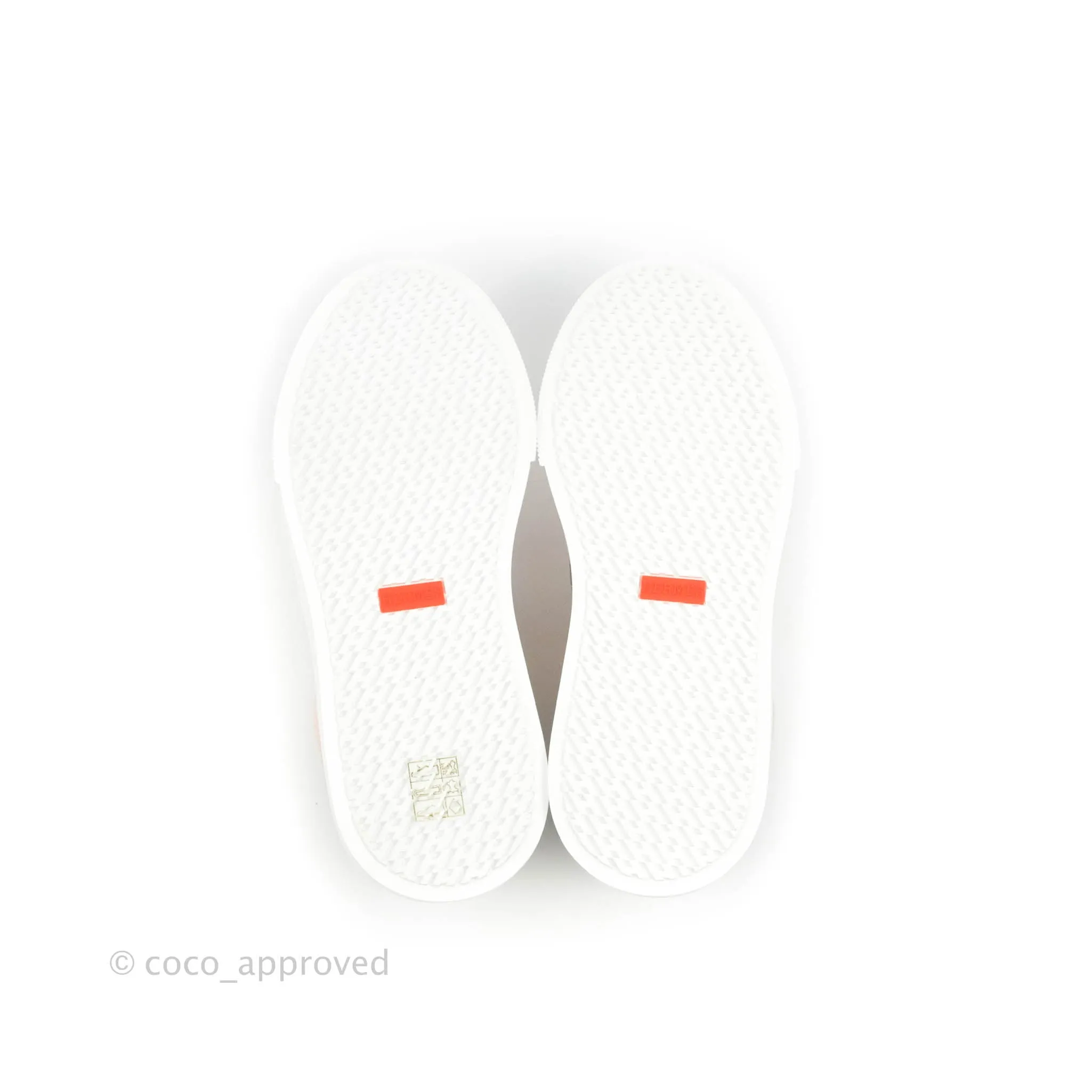 Hermès Day Sneakers Framboise Canvas White Calfskin Size 37