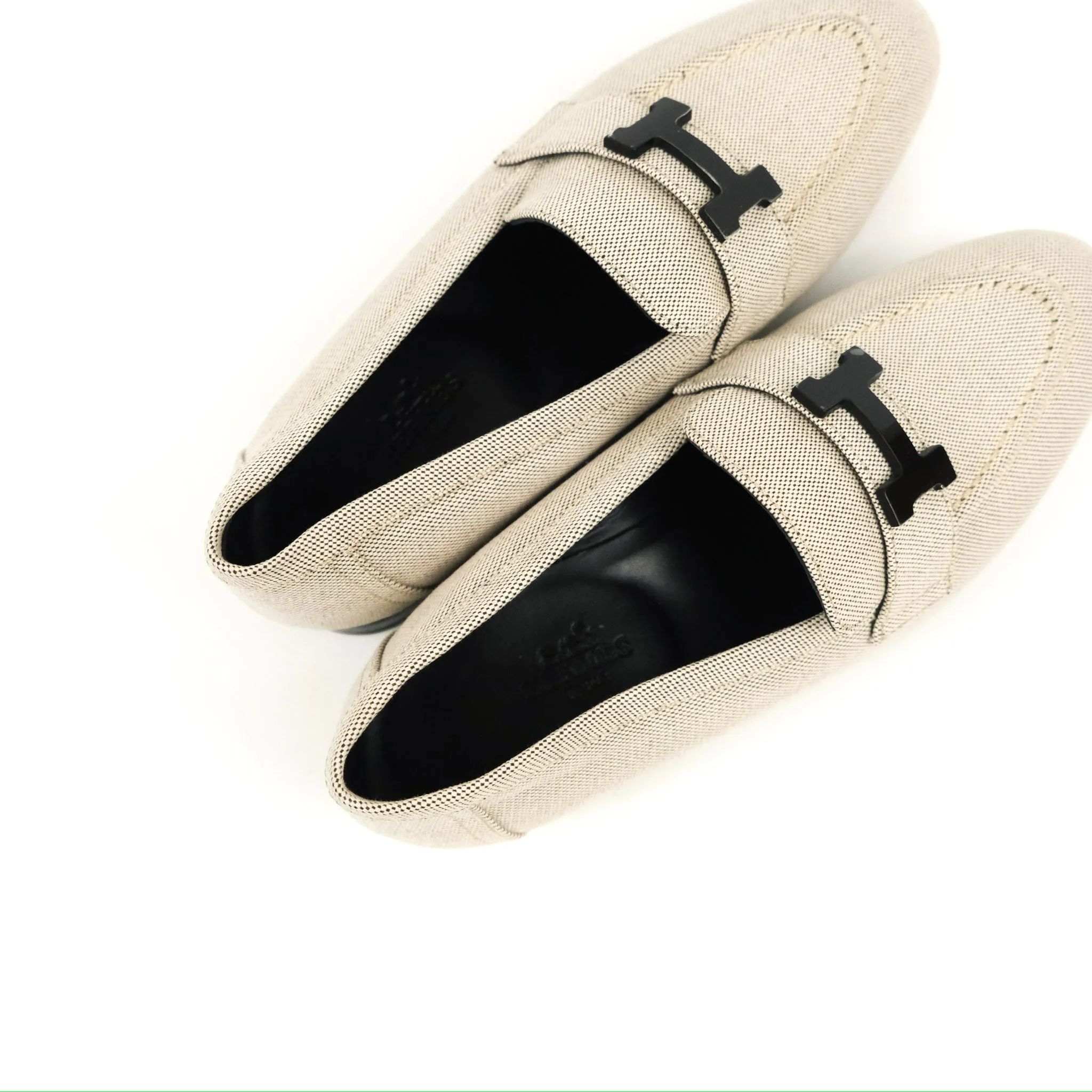 Hermès Paris Loafer Prunoir H Canvas Size 35