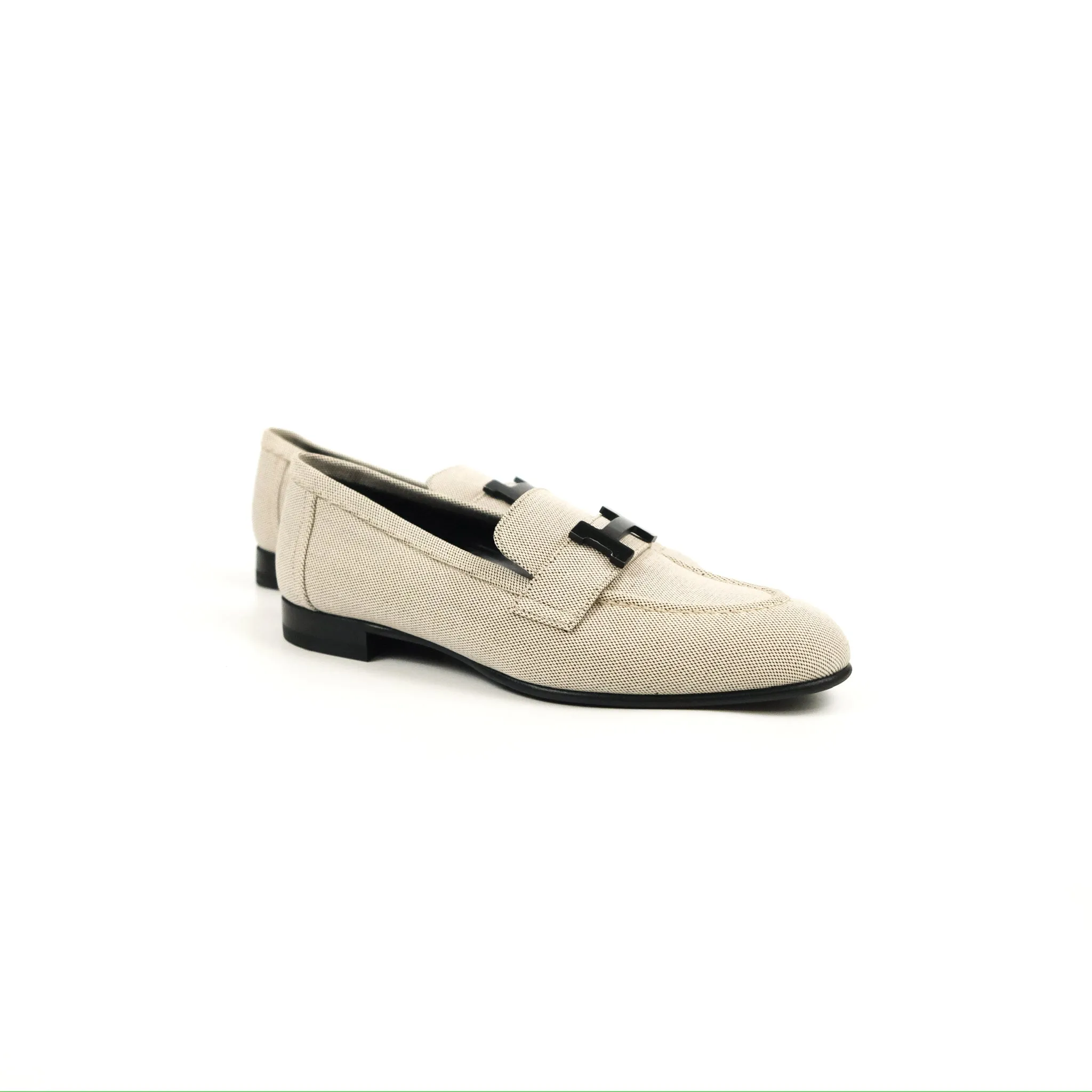 Hermès Paris Loafer Prunoir H Canvas Size 35