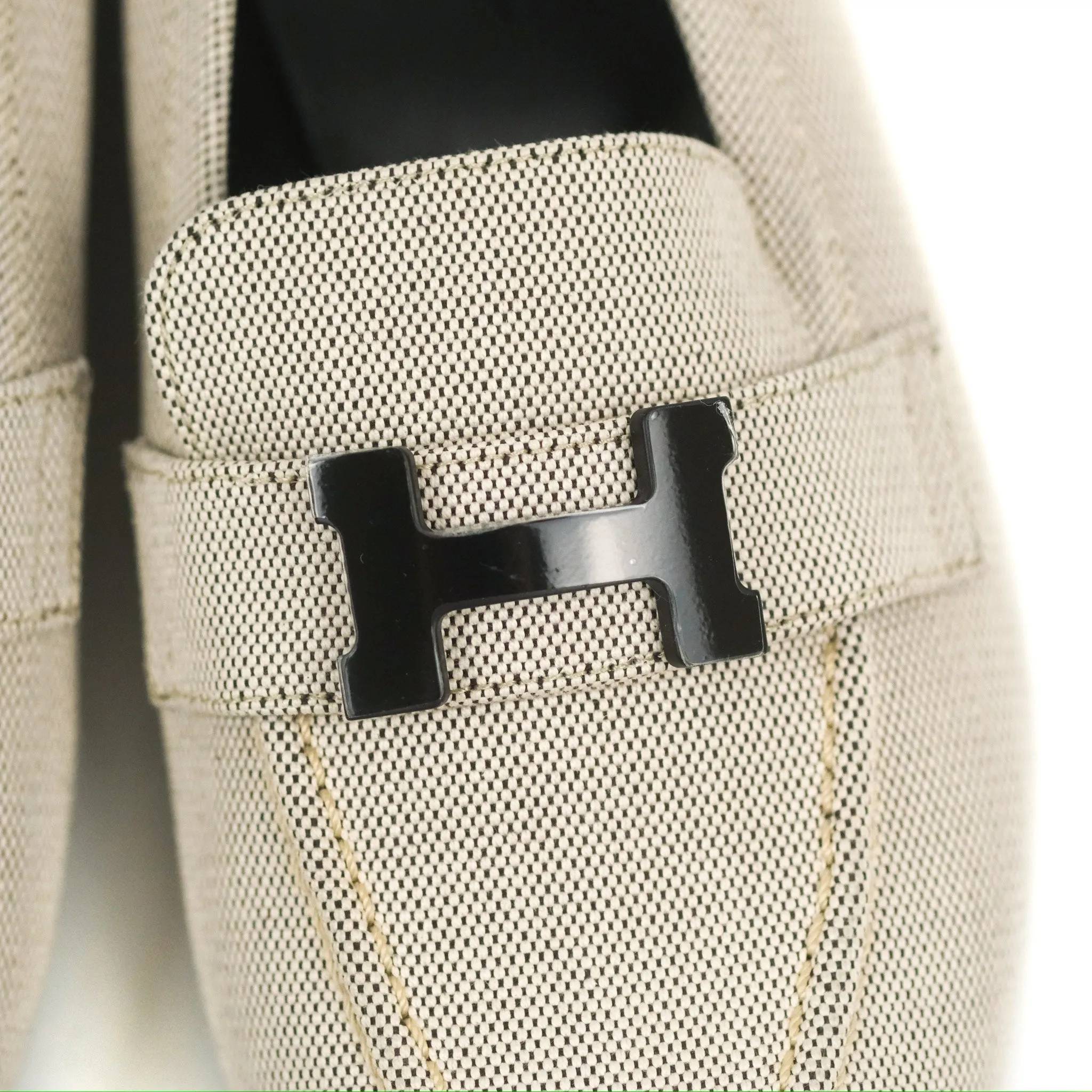 Hermès Paris Loafer Prunoir H Canvas Size 35