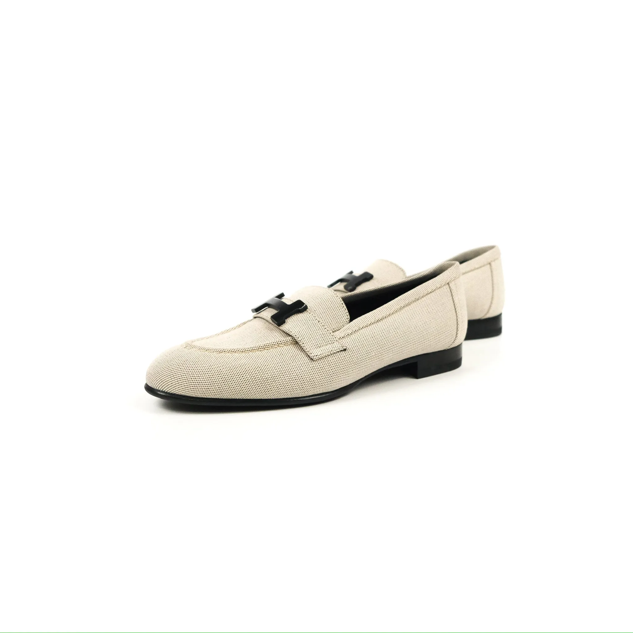 Hermès Paris Loafer Prunoir H Canvas Size 35