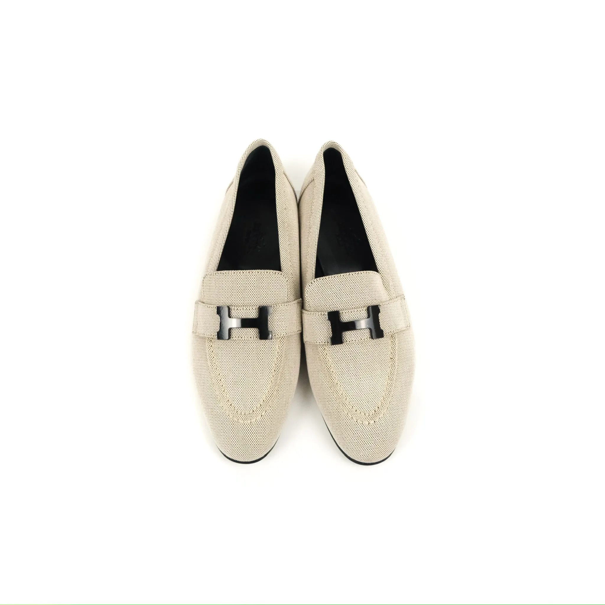 Hermès Paris Loafer Prunoir H Canvas Size 35