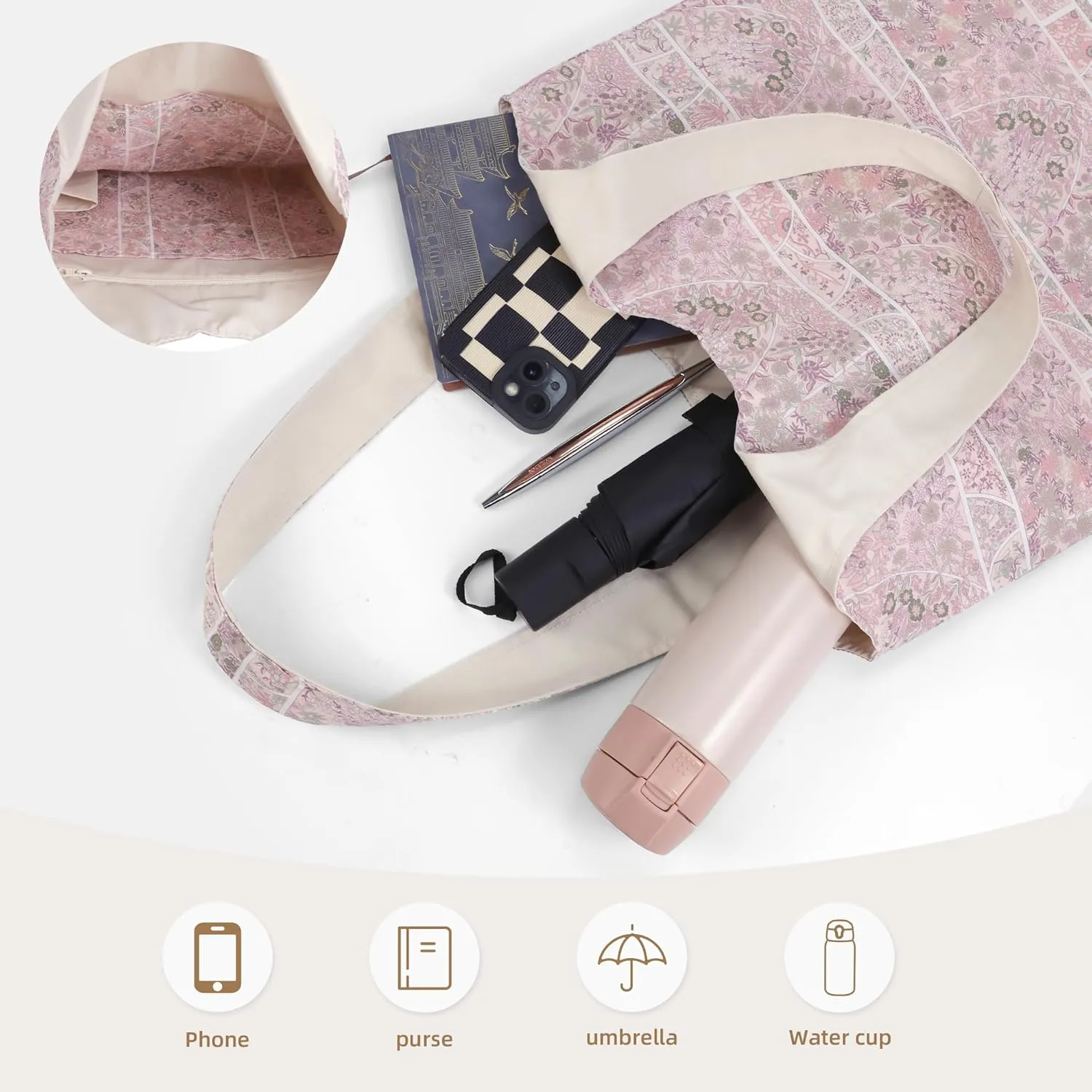 Hobo Bags for Women, Large Capacity Designer Shoulder Tote Bag with Zipper
