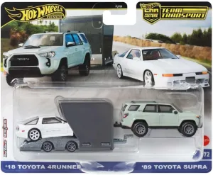 Hot Wheels Team Transport '18 Toyota 4RUNNER and '89 Toyota Supra