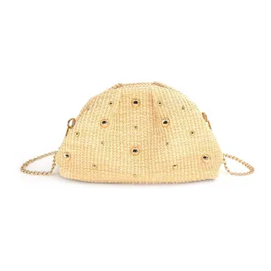 Isabella Straw Clutch