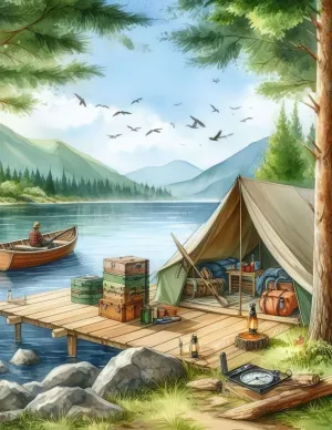 Jigsaw Puzzles 500 Piece for Adults Outdoor Fishing Tent Puzzle Educational Family Game Toys Adults Home Decoration Colorful Puzzle Gifts Thick Sturdy Hard Challenging Difficult Party Games Props