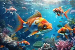 Jigsaw Puzzles 500 Pieces for Adults & Kids - Cool Anime Fish Puzzle | Hard & Sturdy Wooden Puzzle, Challenging Parent-Child Game