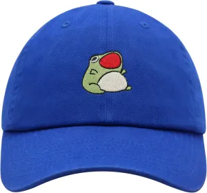 JPAK Chubby Frog Open Mouth Premium Dad Hat Embroidered Cotton Baseball Cap ChubbyFrog OpenMouth