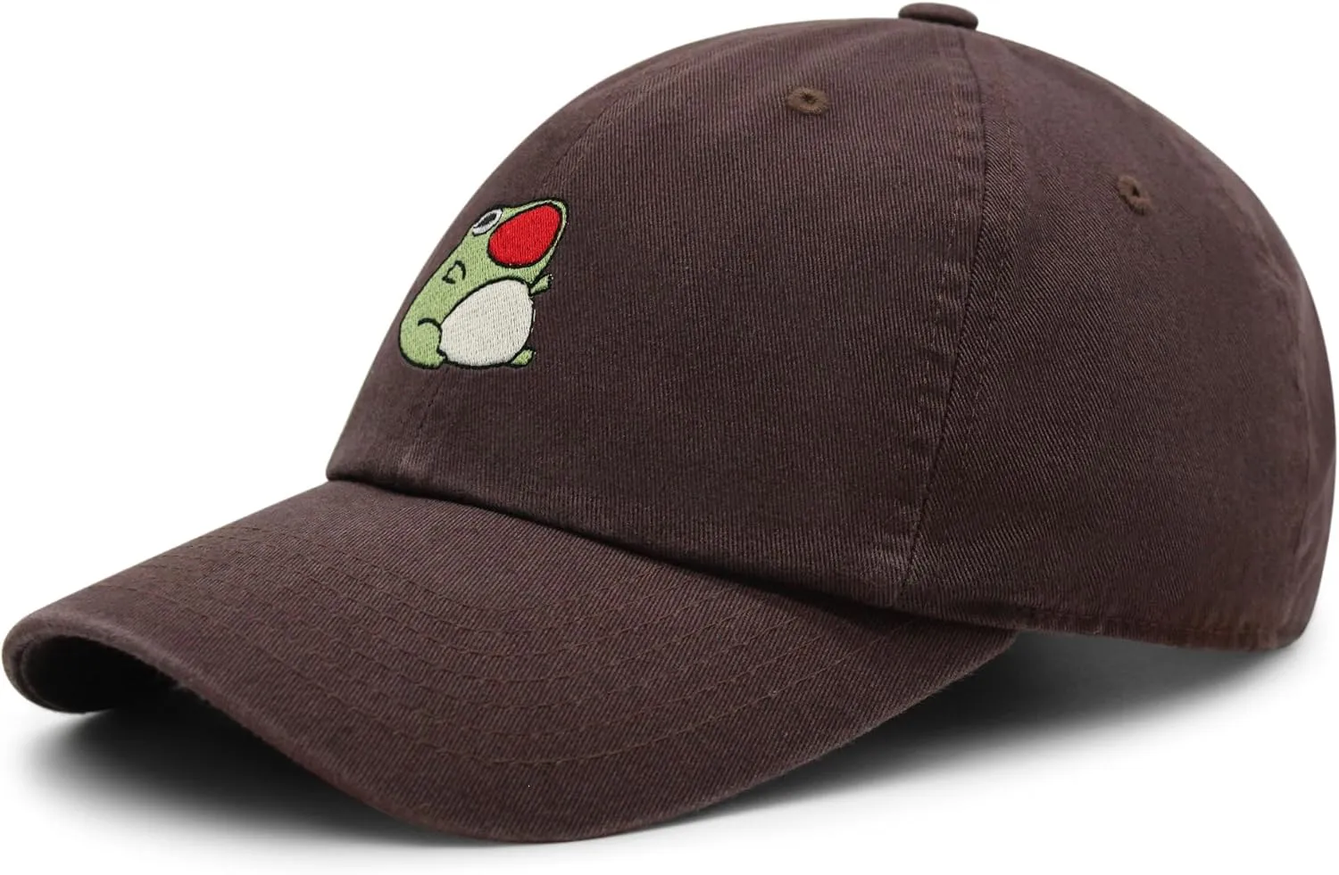 JPAK Chubby Frog Open Mouth Premium Dad Hat Embroidered Cotton Baseball Cap ChubbyFrog OpenMouth