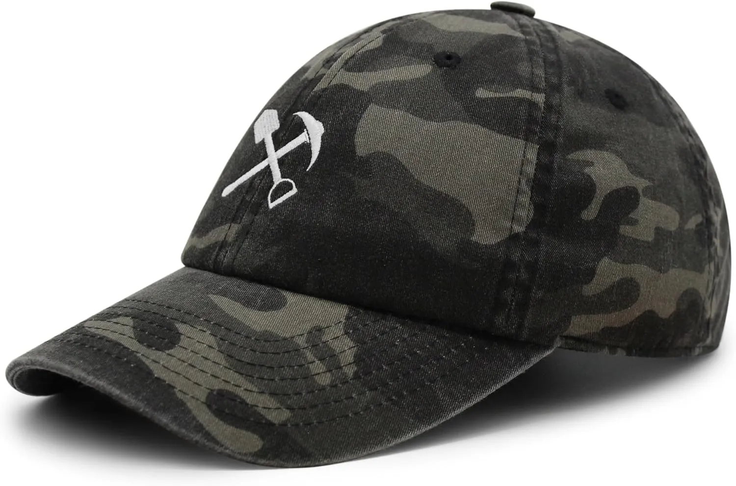 JPAK Crossed Mining Tools Premium Dad Hat Embroidered Cotton Baseball Cap Miningtools Embroidery