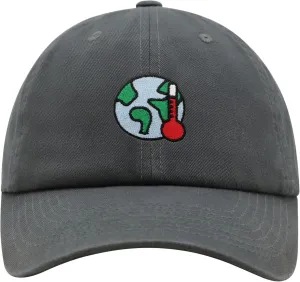 JPAK Global Warming Premium Dad Hat Embroidered Cotton Baseball Cap Save Earth