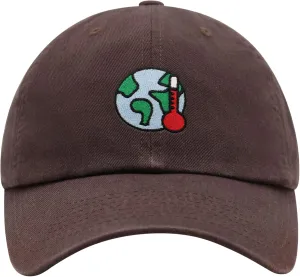 JPAK Global Warming Premium Dad Hat Embroidered Cotton Baseball Cap Save Earth