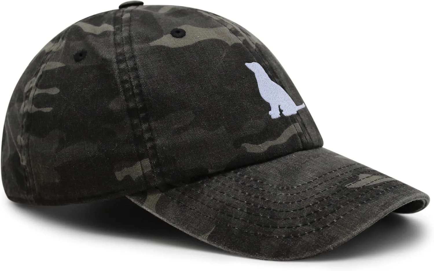 JPAK Golden Retriever Silhouette Premium Dad Hat Embroidered Cotton Baseball Cap Outline