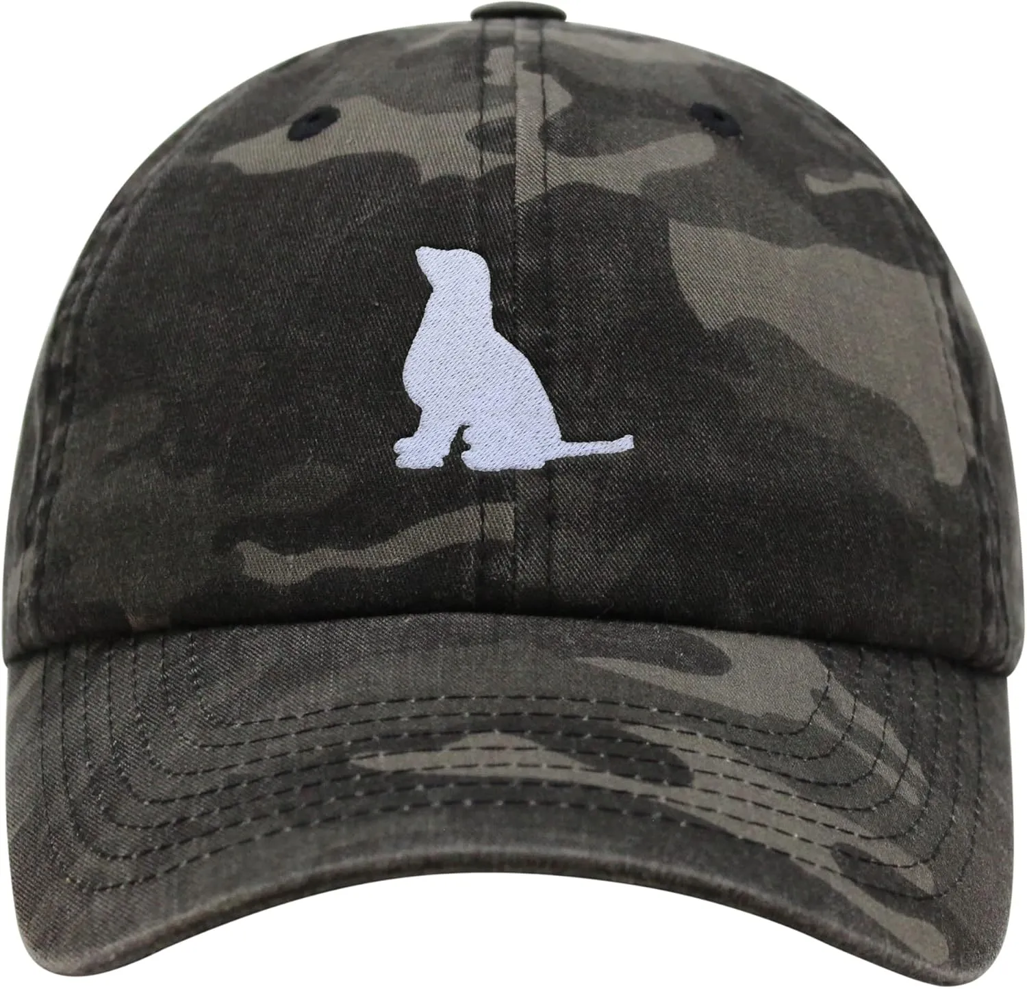 JPAK Golden Retriever Silhouette Premium Dad Hat Embroidered Cotton Baseball Cap Outline