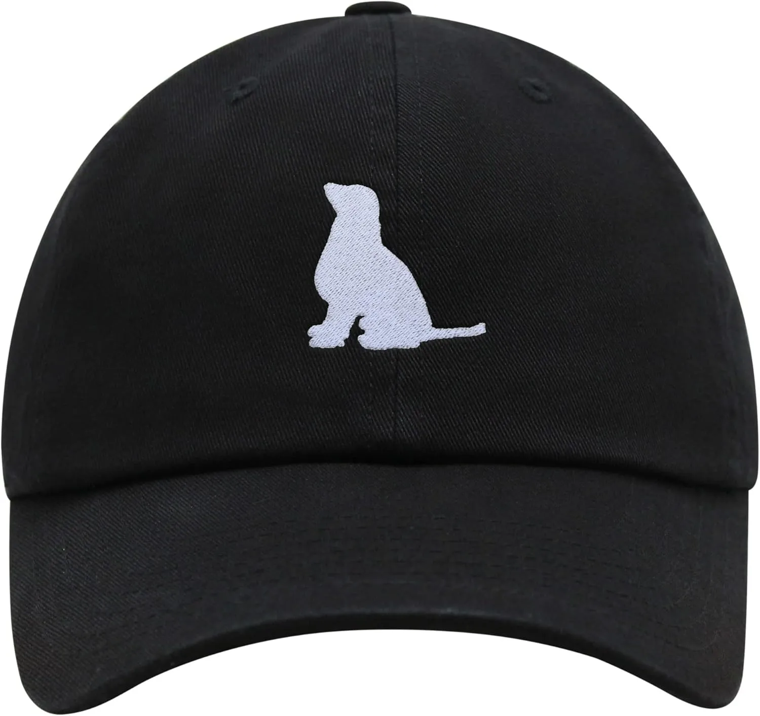 JPAK Golden Retriever Silhouette Premium Dad Hat Embroidered Cotton Baseball Cap Outline