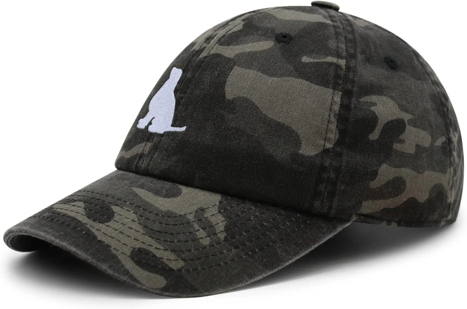 JPAK Golden Retriever Silhouette Premium Dad Hat Embroidered Cotton Baseball Cap Outline