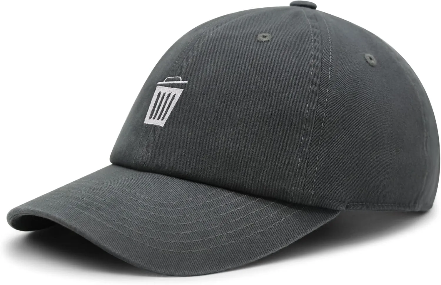 JPAK Trash Can Premium Dad Hat Embroidered Cotton Baseball Cap Bin