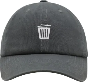 JPAK Trash Can Premium Dad Hat Embroidered Cotton Baseball Cap Bin